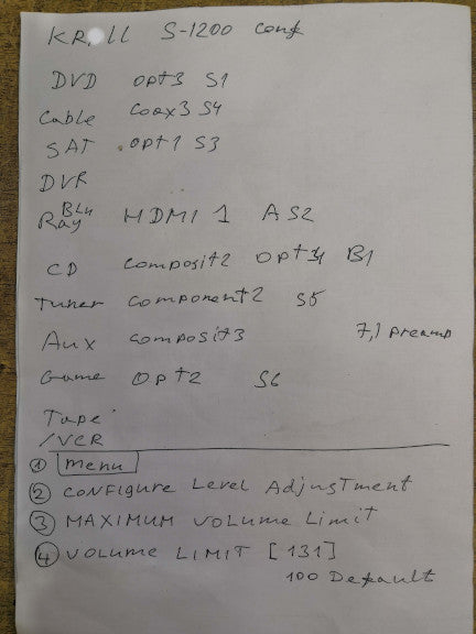 AV-Verstärker Krell S-1200